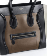 Celine Celine Luggage Leather Black & Brown Bag