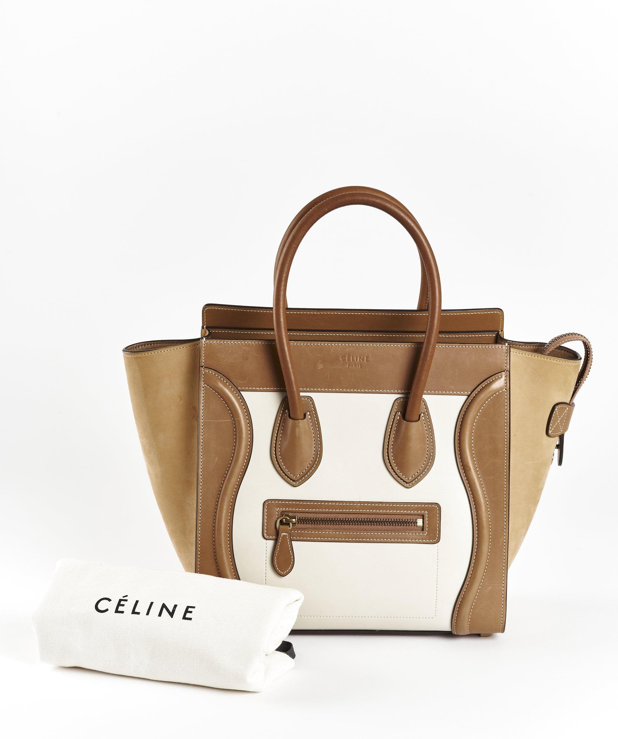 Celine Celine Luggage Micro Natural Calf Leather