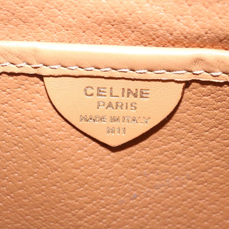 CELINE Macadam Cross Body Shoulder Bag M11 Purse Brown PVC Leather