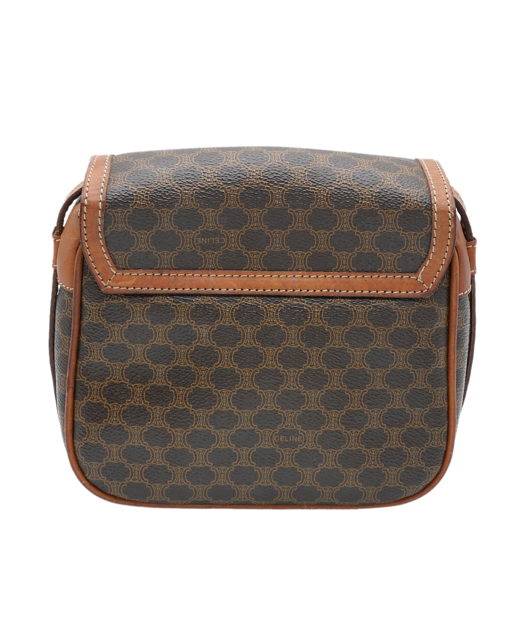Celine Celine Vintage Macadam Brown mini satchel style bag - AWL4119
