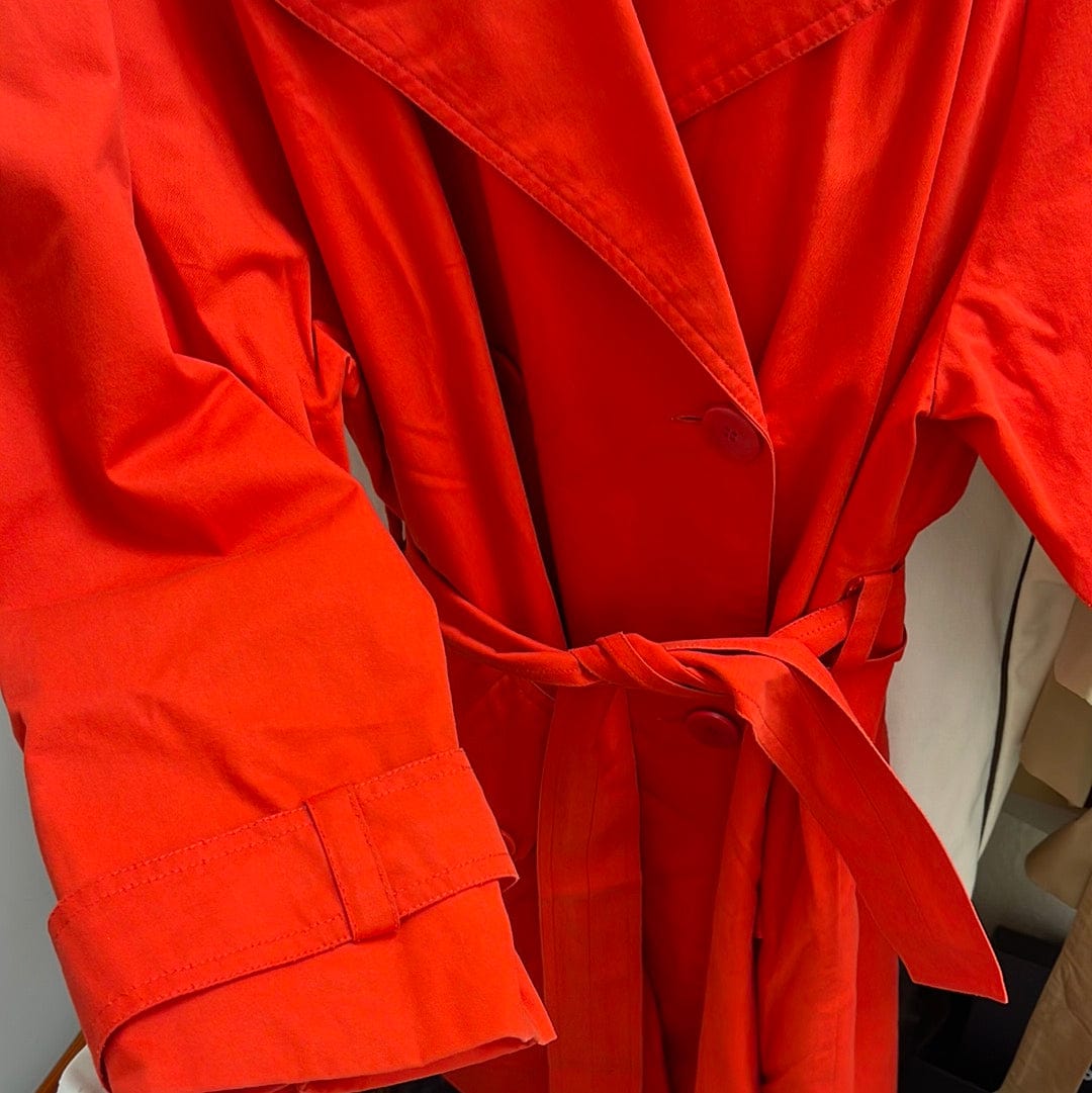 Celine Celine Belted Trench Coat Red ASL6708