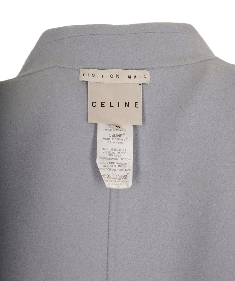 Celine Celine Contrast Stitch Long Coat CEL51601C