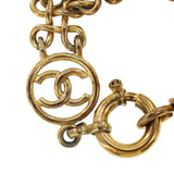 Chanel Chanel CC Logos Circle Bracelet Yellow Gold