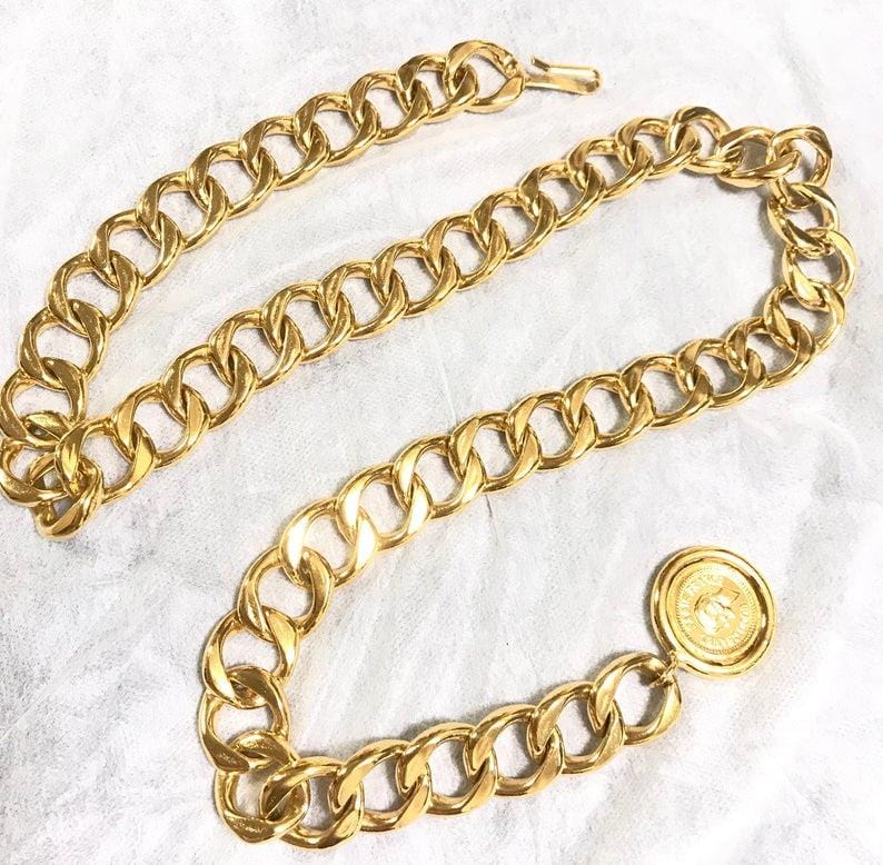 Chanel Chanel Gold Chain Belt Mademoiselle Charm