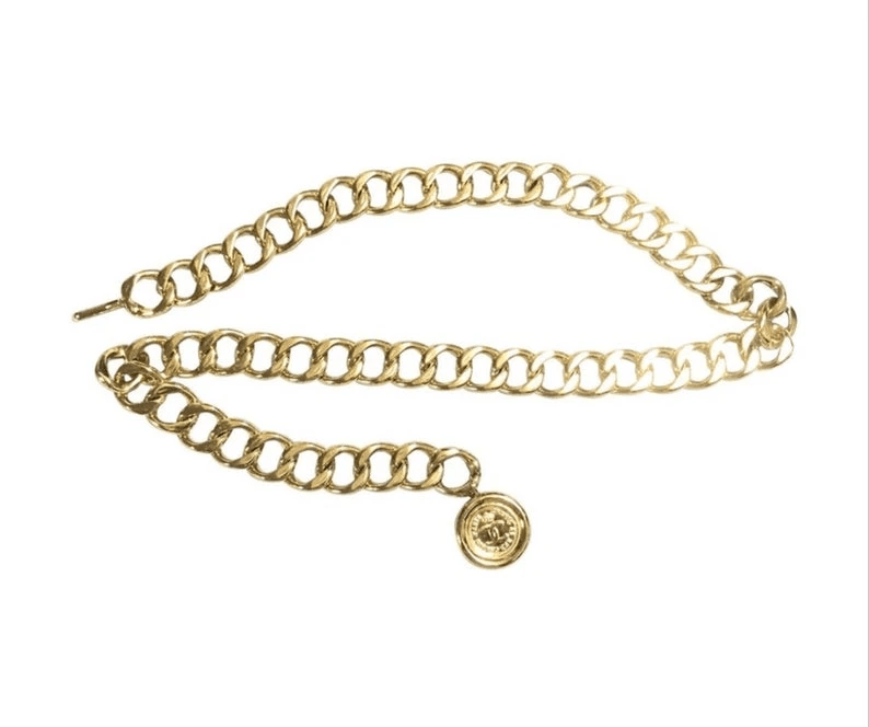 Chanel Gold Chain Belt Mademoiselle Charm – LuxuryPromise