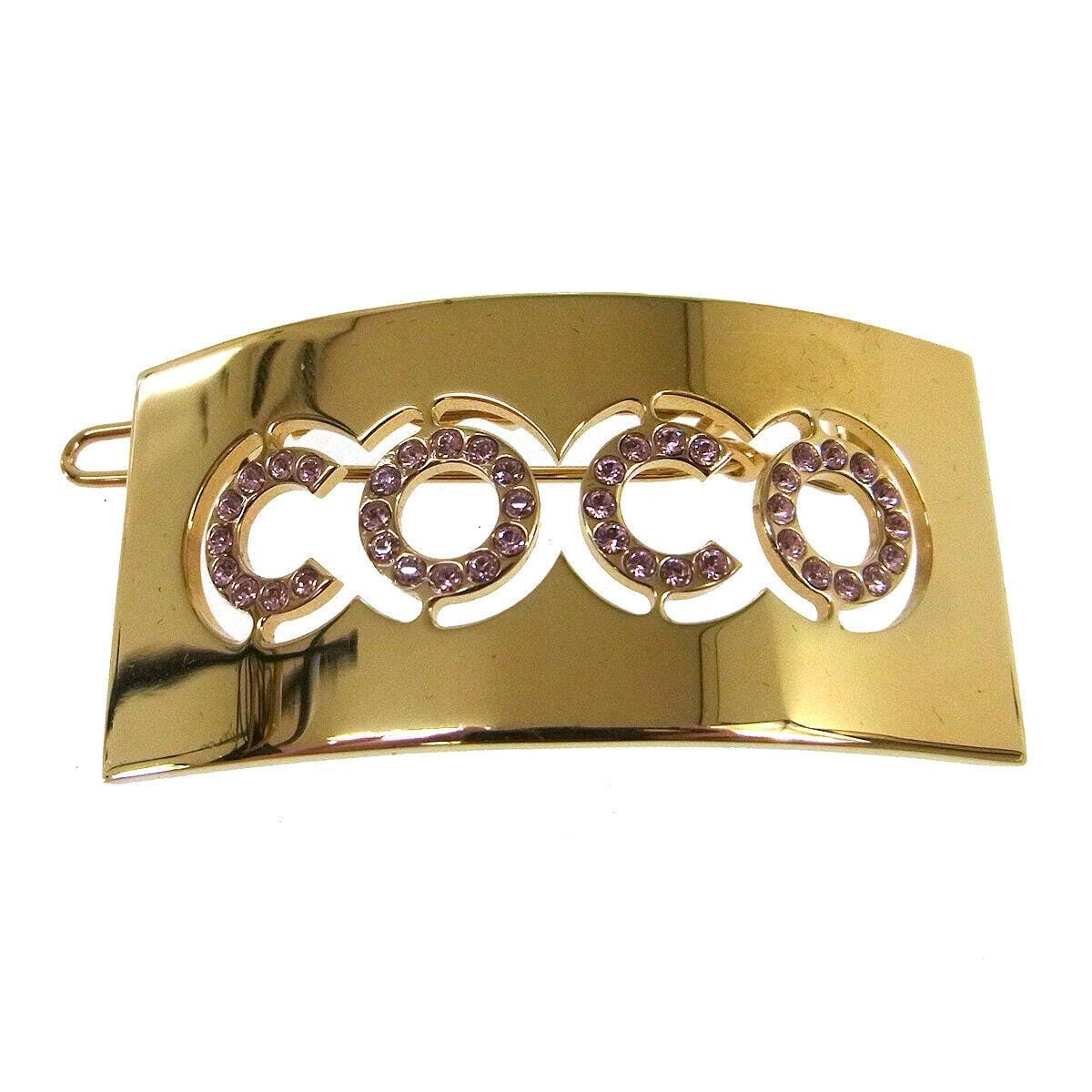 Chanel Hair Barrette Gold