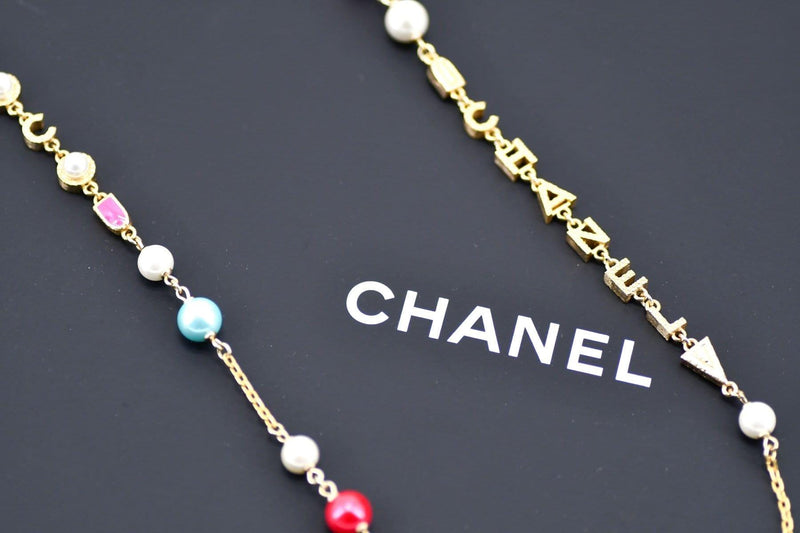 Chanel Faux Pearl and star long necklace A17B - AWL1868 – LuxuryPromise