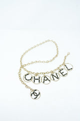 Chanel 24. LP x C Chanel Leather Intwined Light Gold Charms Belt - AGL1703