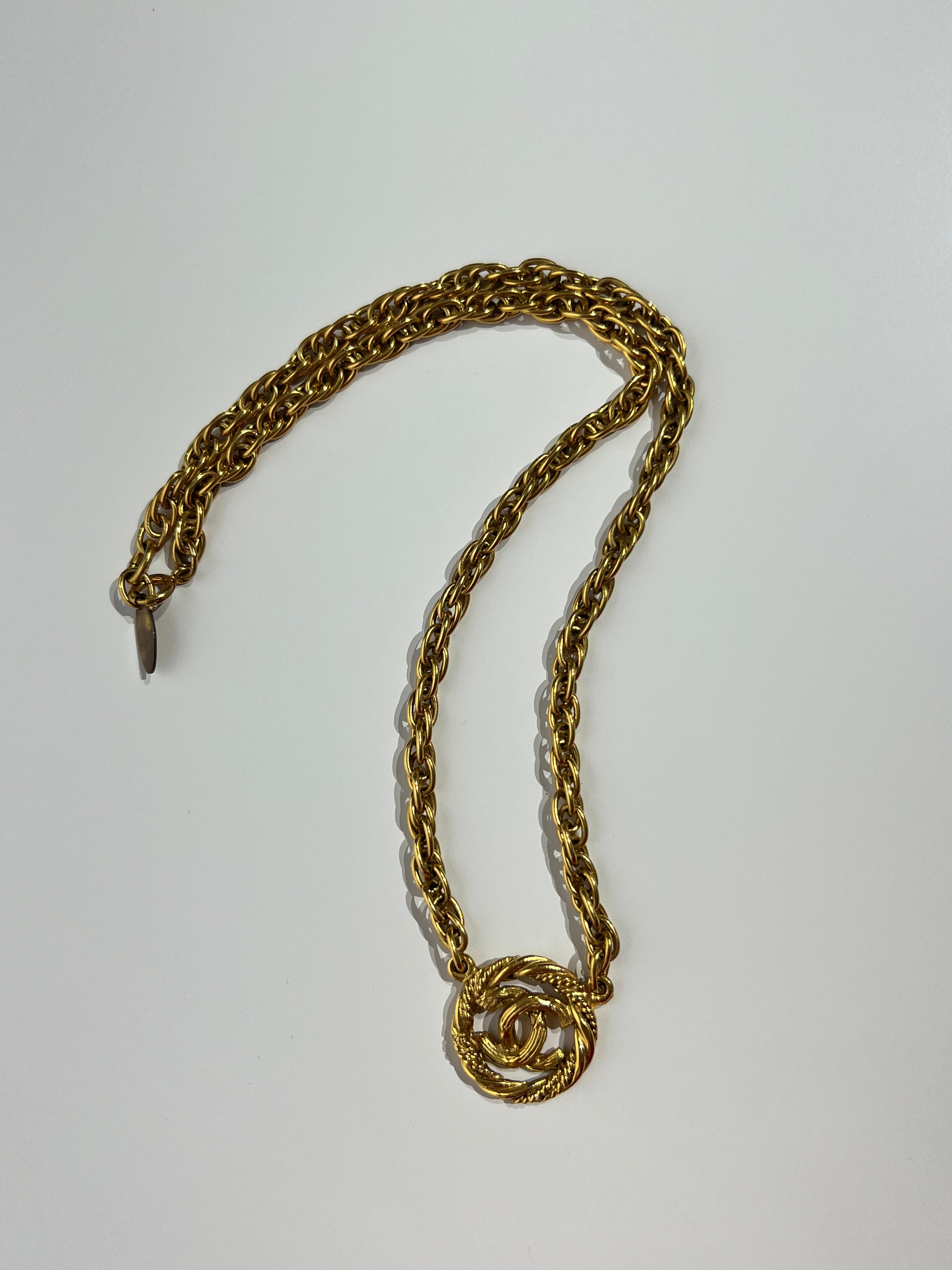 Chanel CC Rope Necklace ASL4002