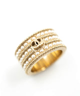 Chanel Chane Matt gold ring - AWL3759