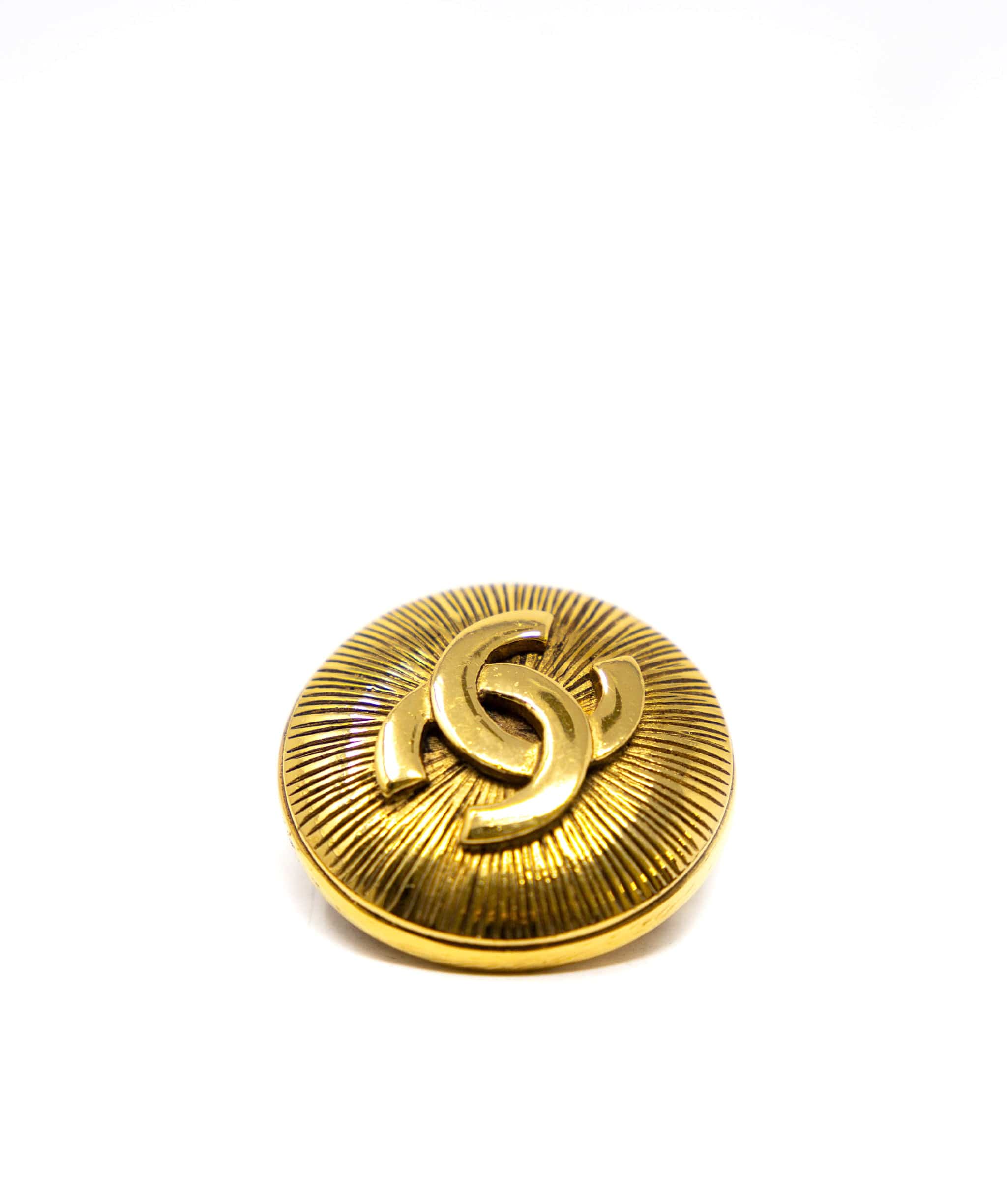 Chanel Chane Vintage Sunburst CC brooch - AWL3560