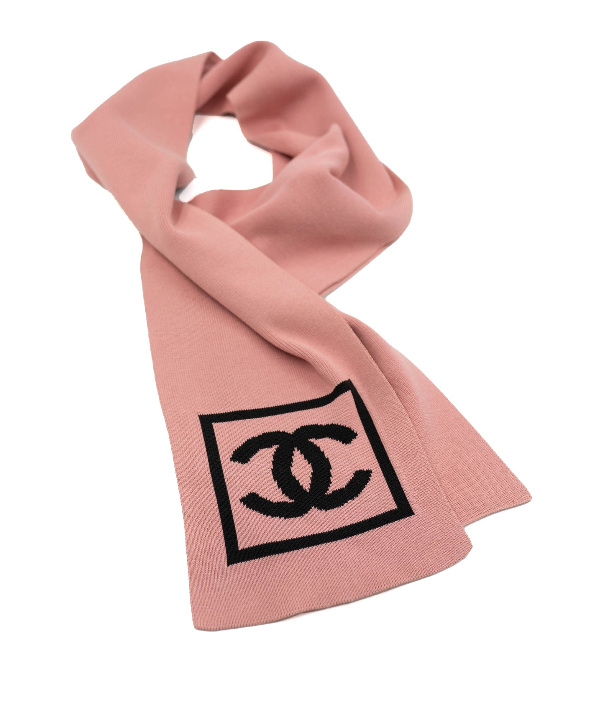 Chanel Chanel 03A Sport Scarf Pink Rank B ASL4773