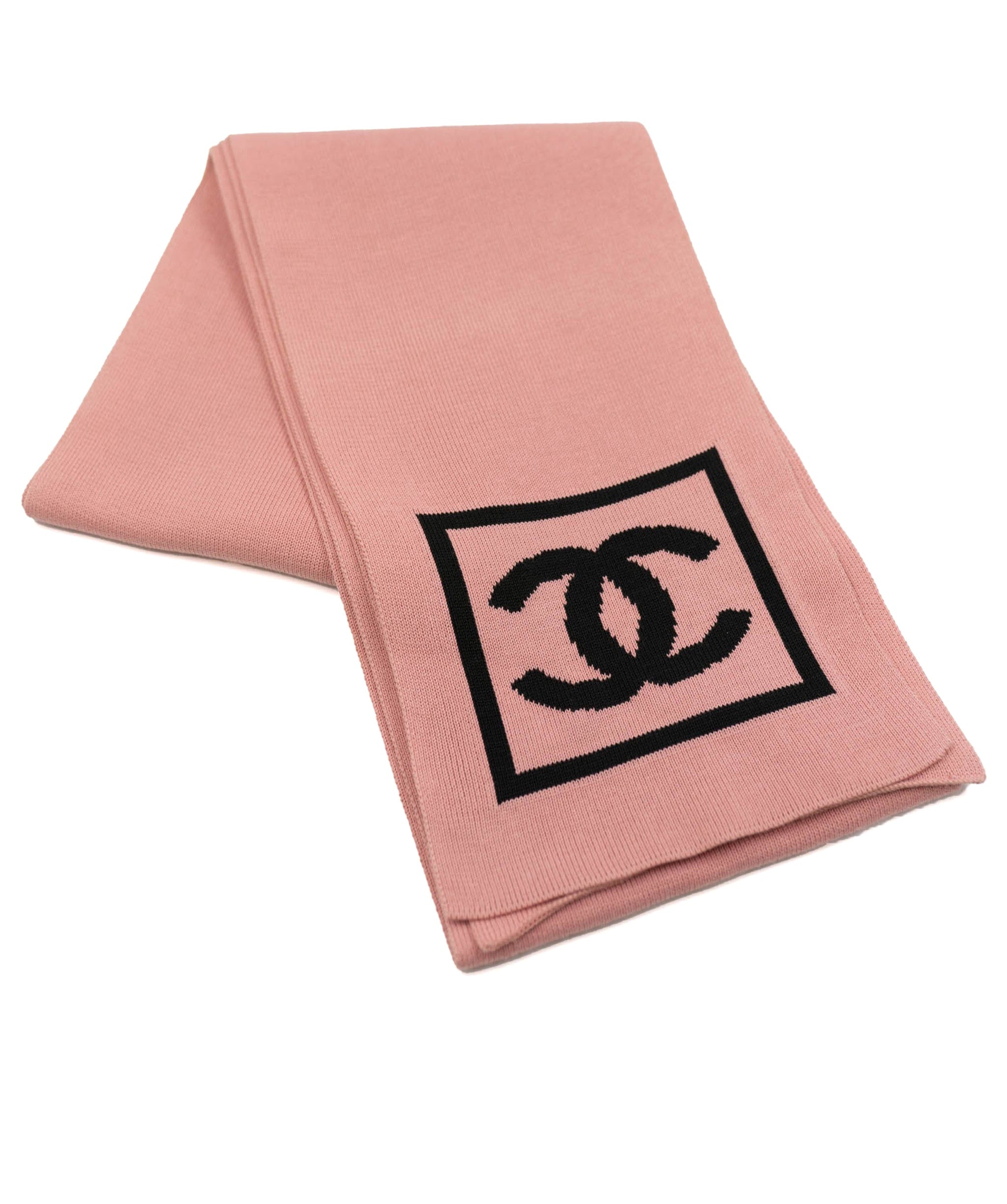 Chanel Chanel 03A Sport Scarf Pink Rank B ASL4773