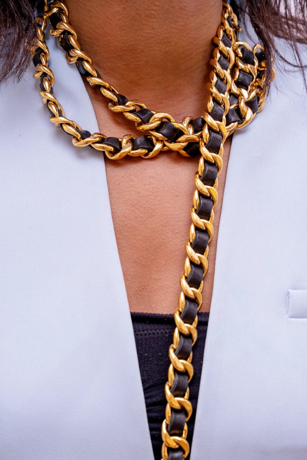 Chanel Chanel 24kt gold vintage belt  - ADL1734
