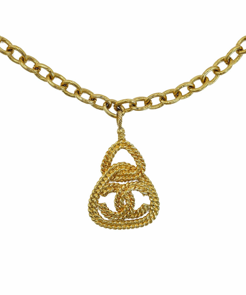 Chanel hot sale rope necklace