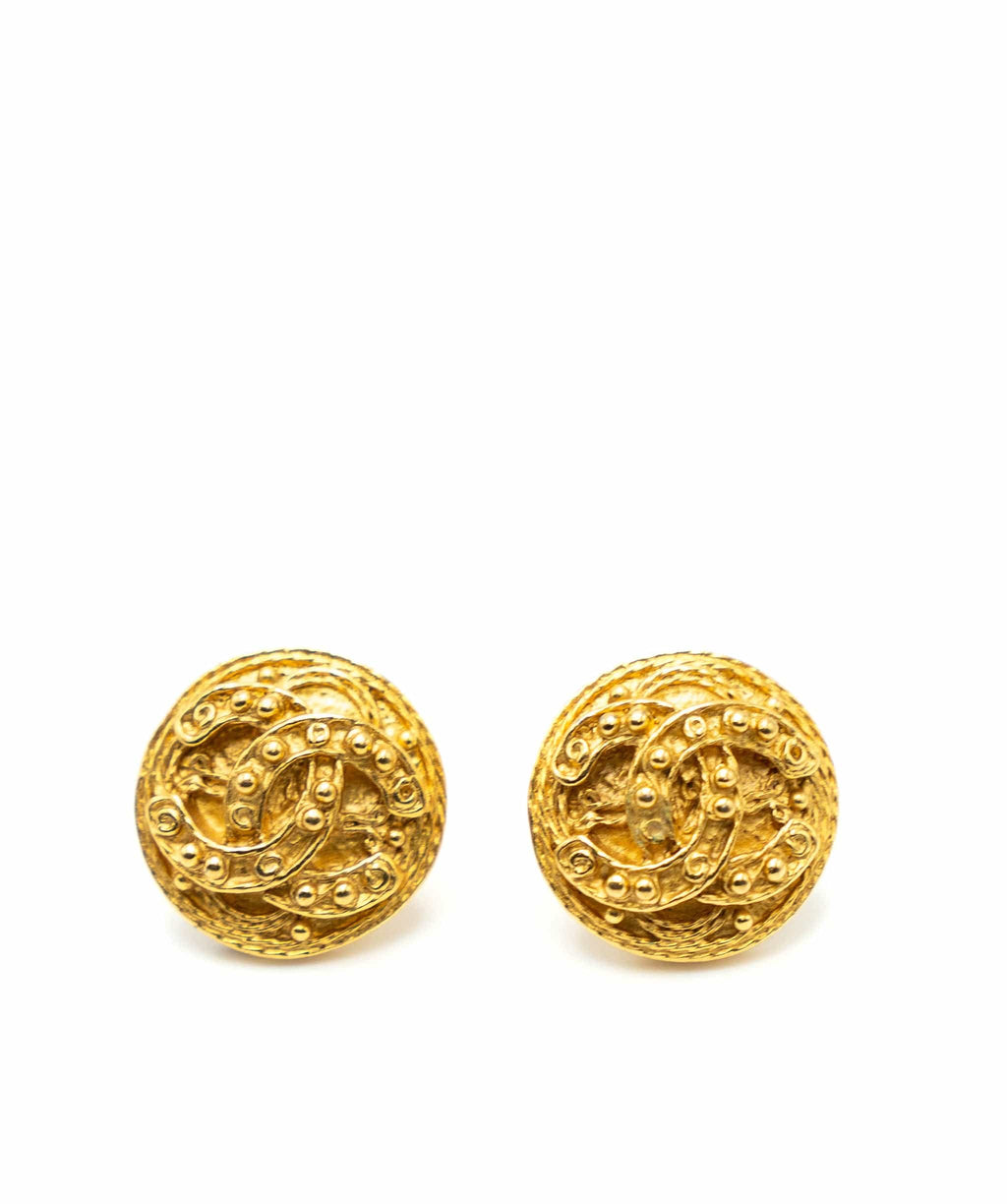 CHANEL, Jewelry, Chanel 24k Gold Plated Earrings