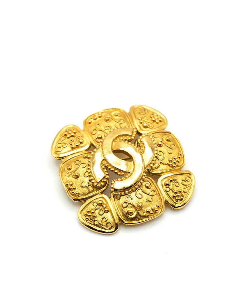 Chanel Chanel 96A Vintage Clover Brooch 65195
