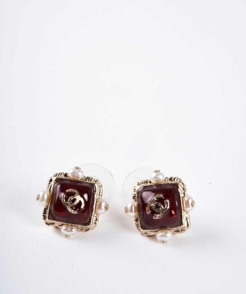 Chanel Chanel amber earrings