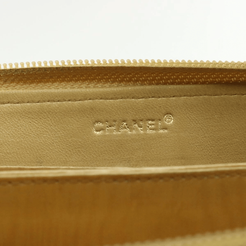 Chanel Chanel Beige Caviar Skin CC Wallet MW2941