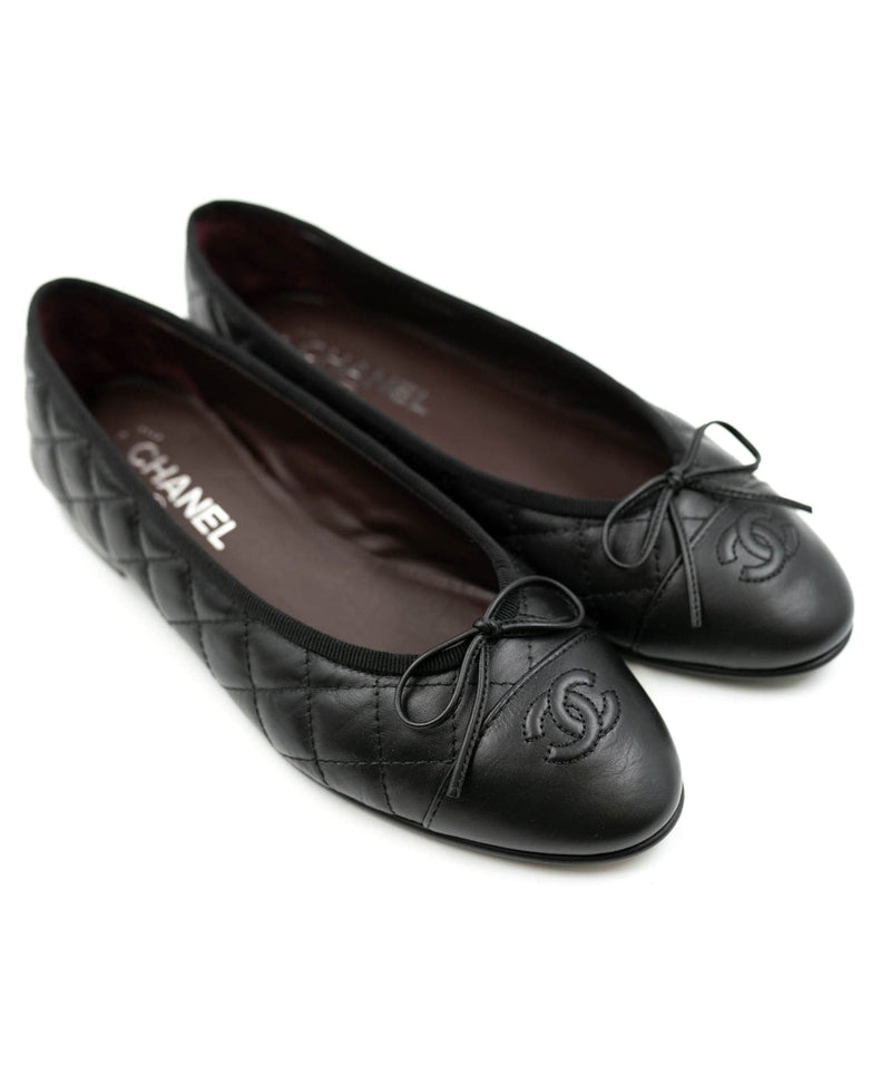 Chanel black ballerina shoes ALC0093