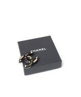 Chanel Chanel black barley leaf brooch