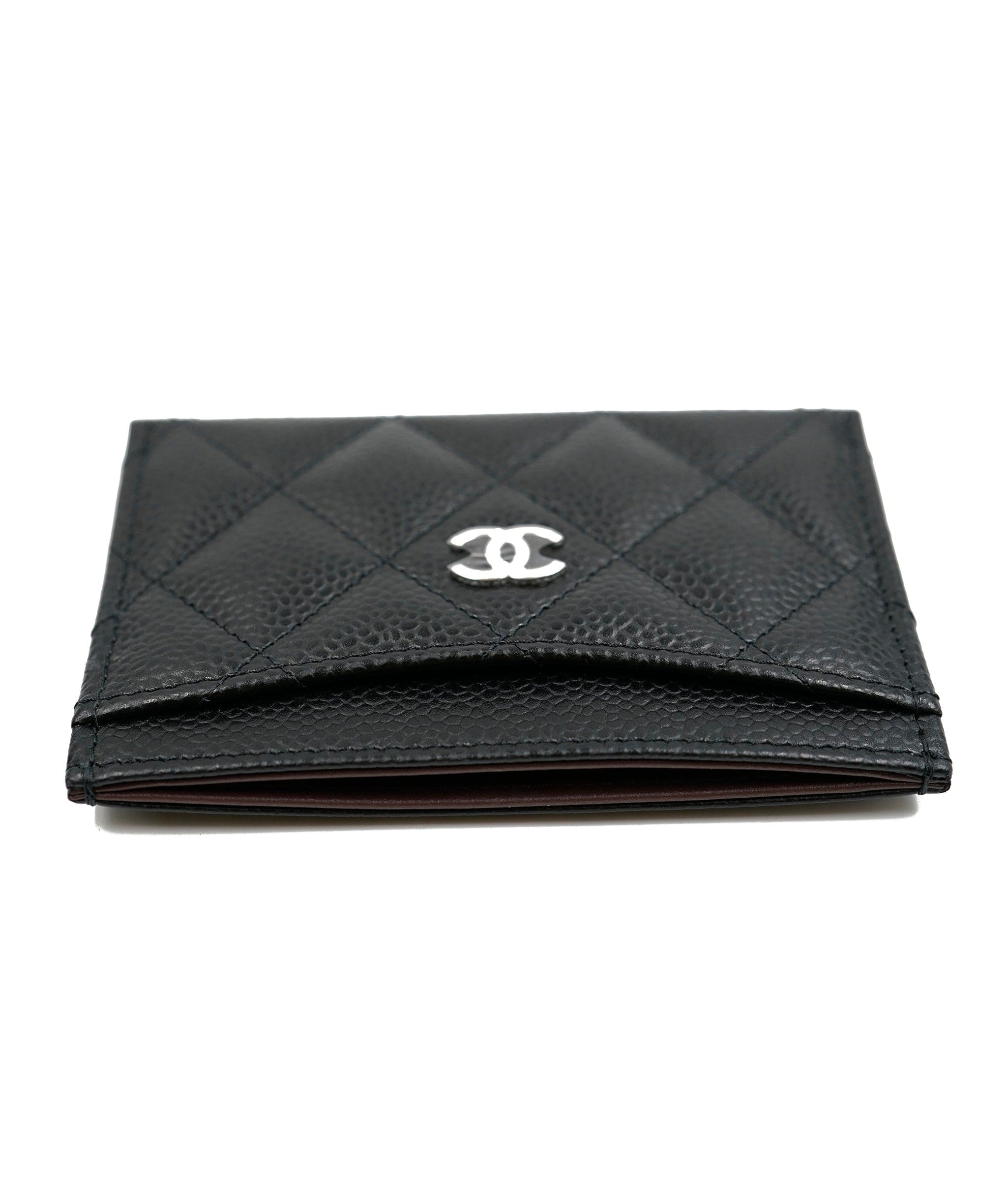 Chanel Chanel black card holder with SHW ASL5287