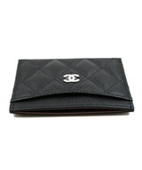 Chanel Chanel black card holder with SHW ASL5287