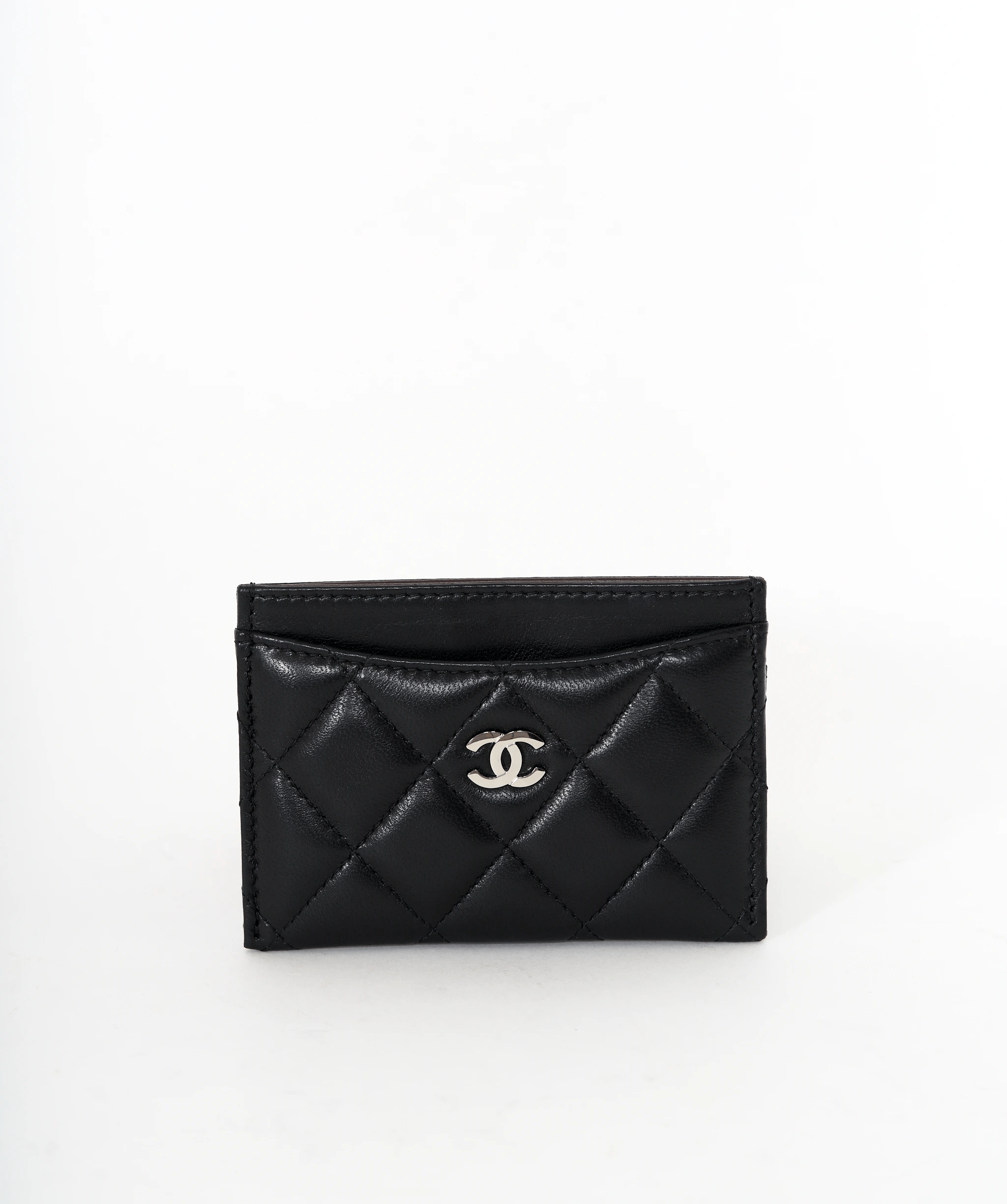 Chanel Chanel Black Lambskin Card Holder
