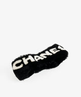 Chanel Chanel Black Shearling Headband
