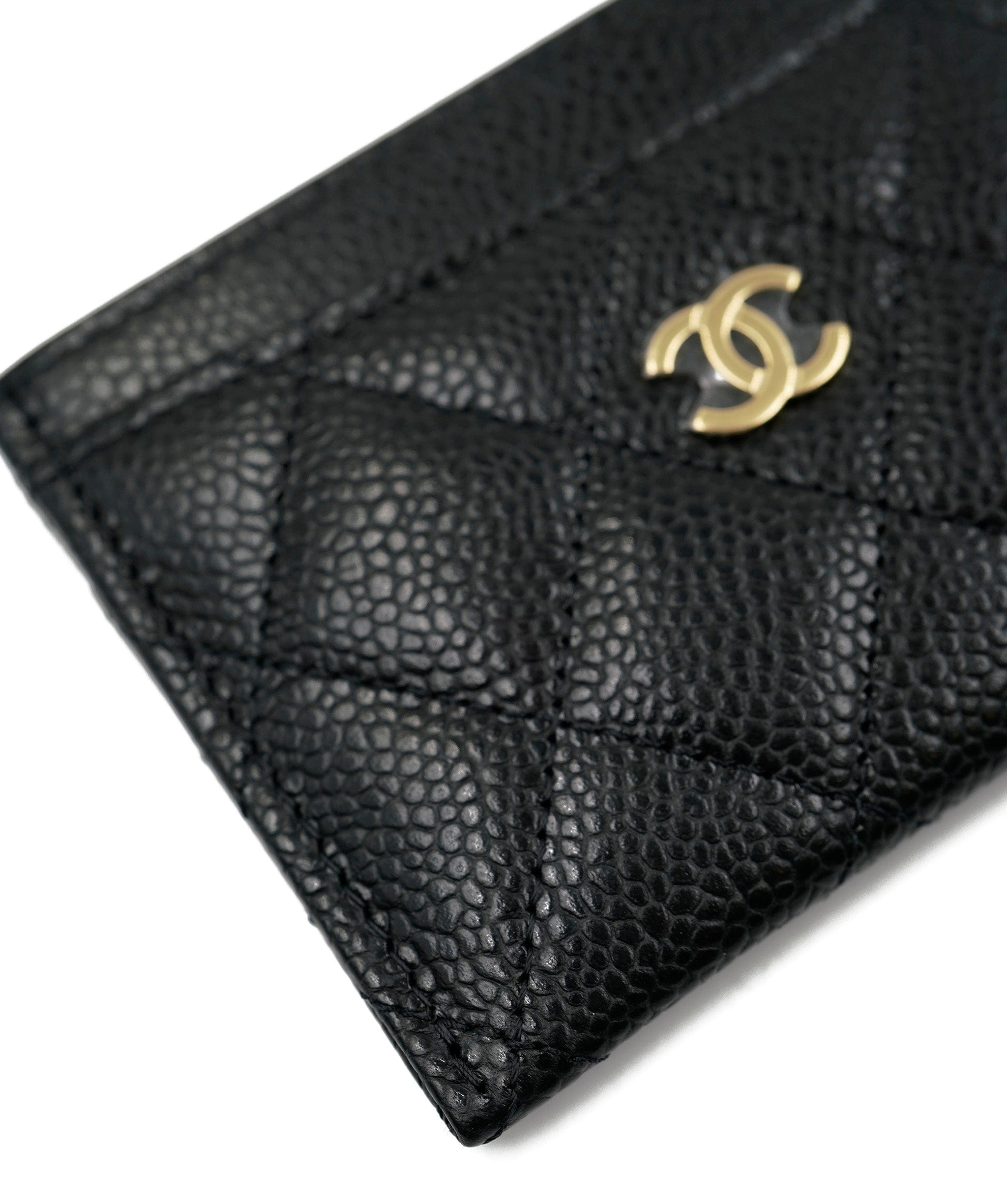 Chanel Chanel black wallet cardholder ALL0206