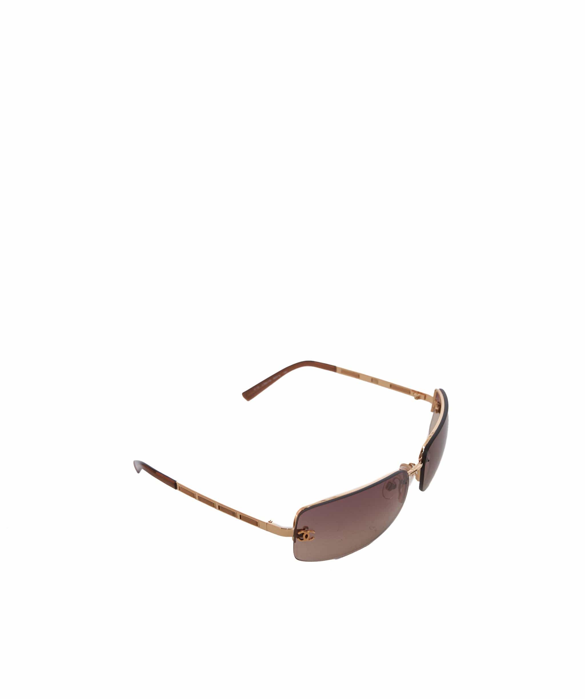 Chanel Chanel Brown Rimless Sunglasses  4113 - AWL1413