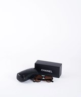 Chanel Chanel Brown Round Sunglasses