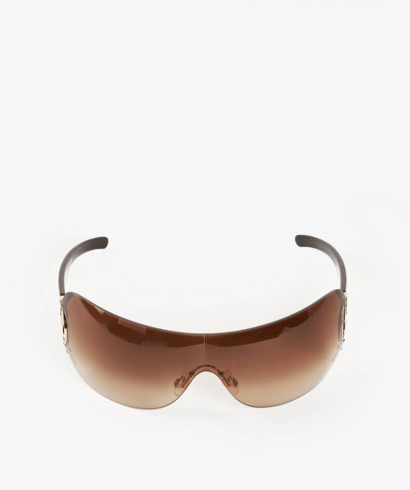 Chanel Chanel Brown Sunglasses CC