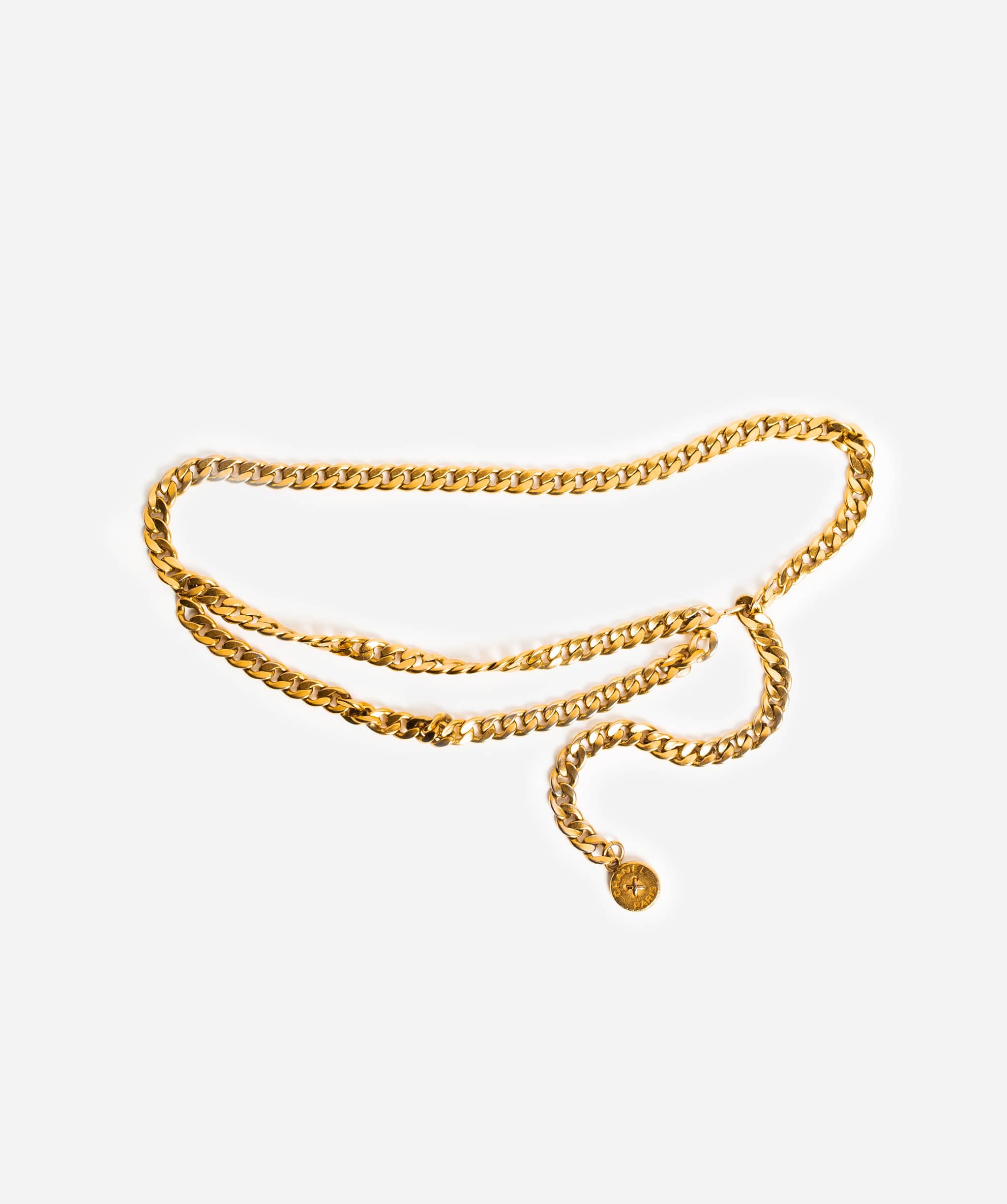 Chanel Chanel Button Chain Belt Gold