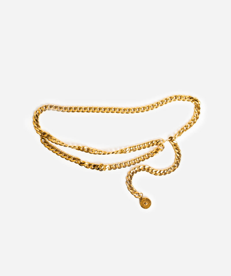 Chanel Chanel Button Chain Belt Gold