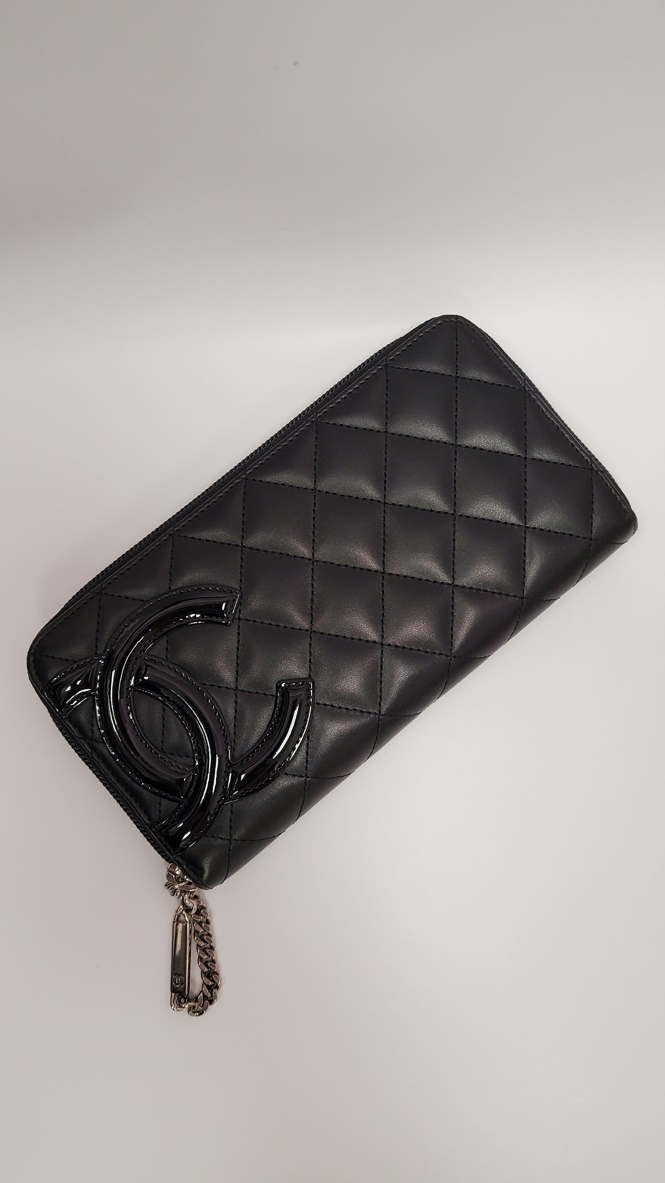 Chanel Chanel Cambon Long Zip Wallet 
Black Calfskin 
 SKL1273