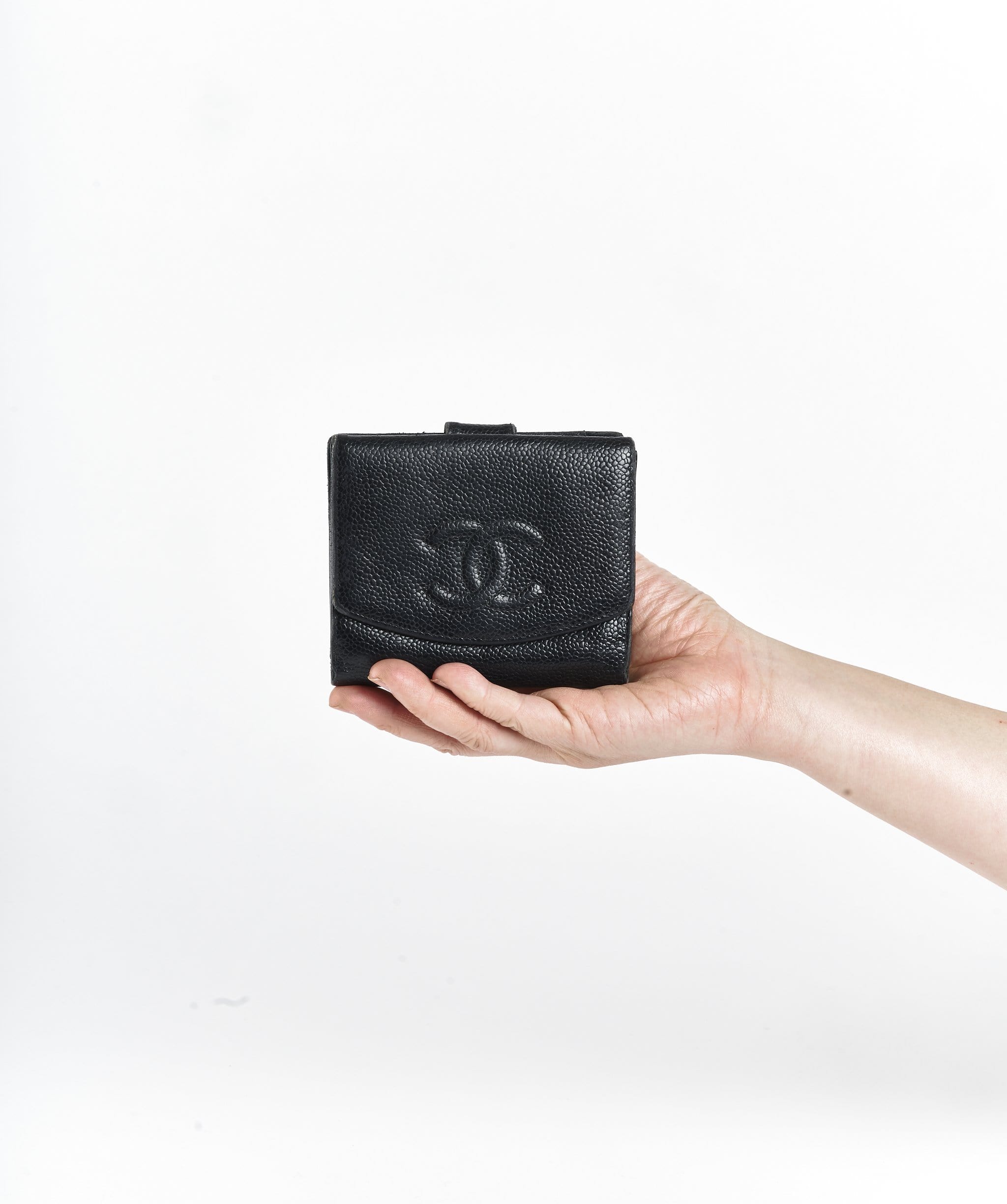 Chanel Chanel Caviar Skin CC Wallet