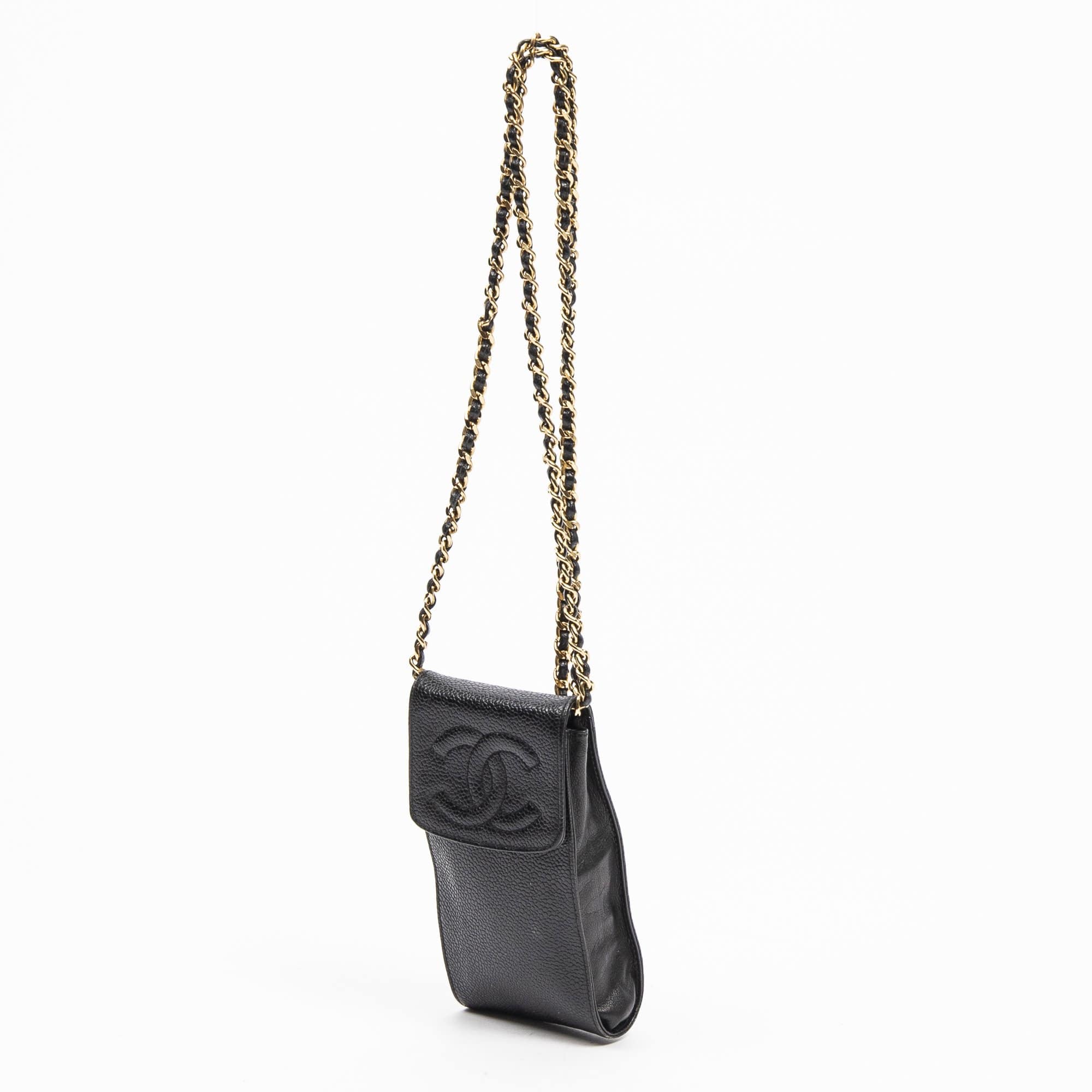 Chanel Chanel Caviar Skin Mobile Phone Crossbody Bag - AWL1445