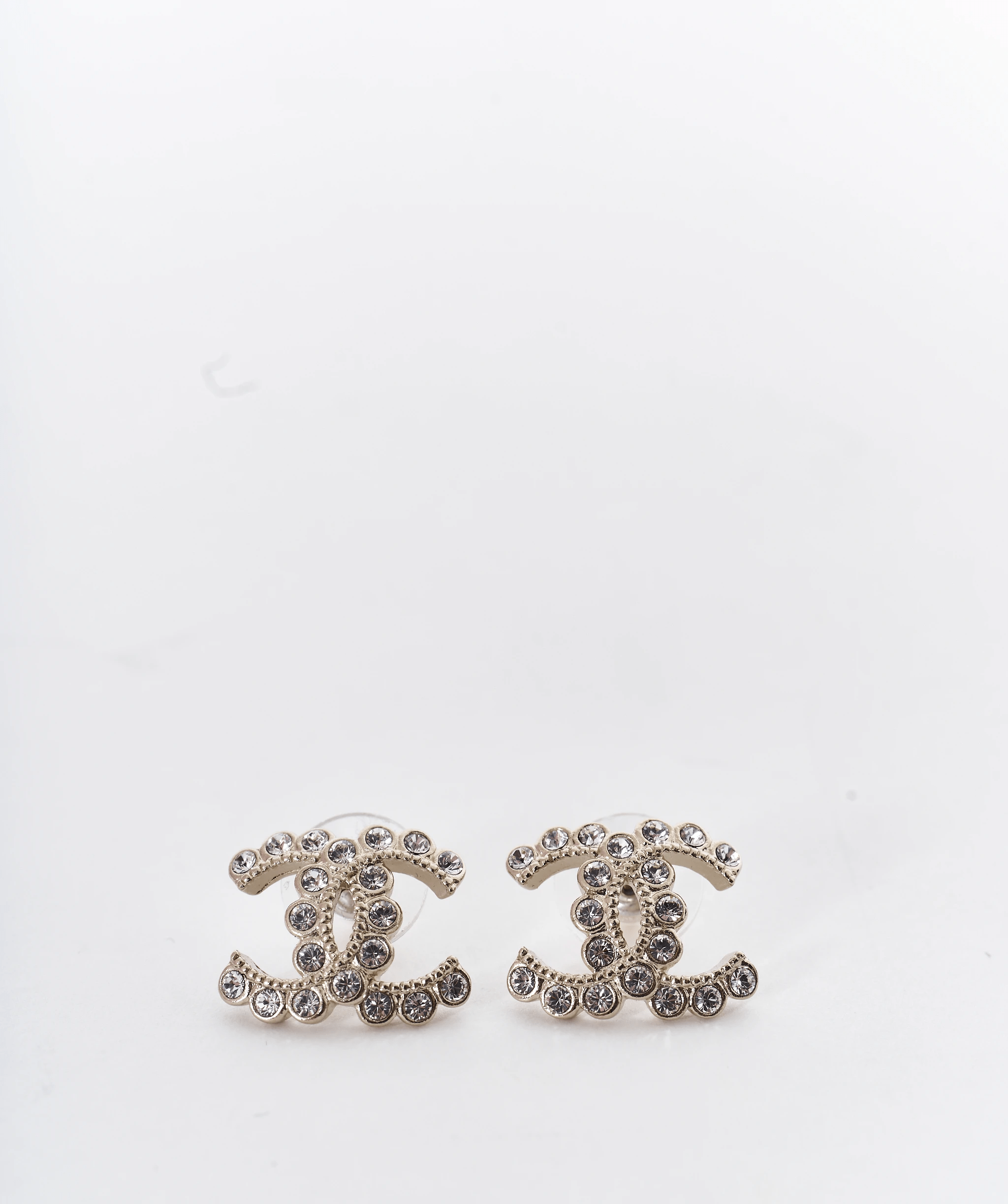 Chanel Chanel CC crystal pronounced earrings