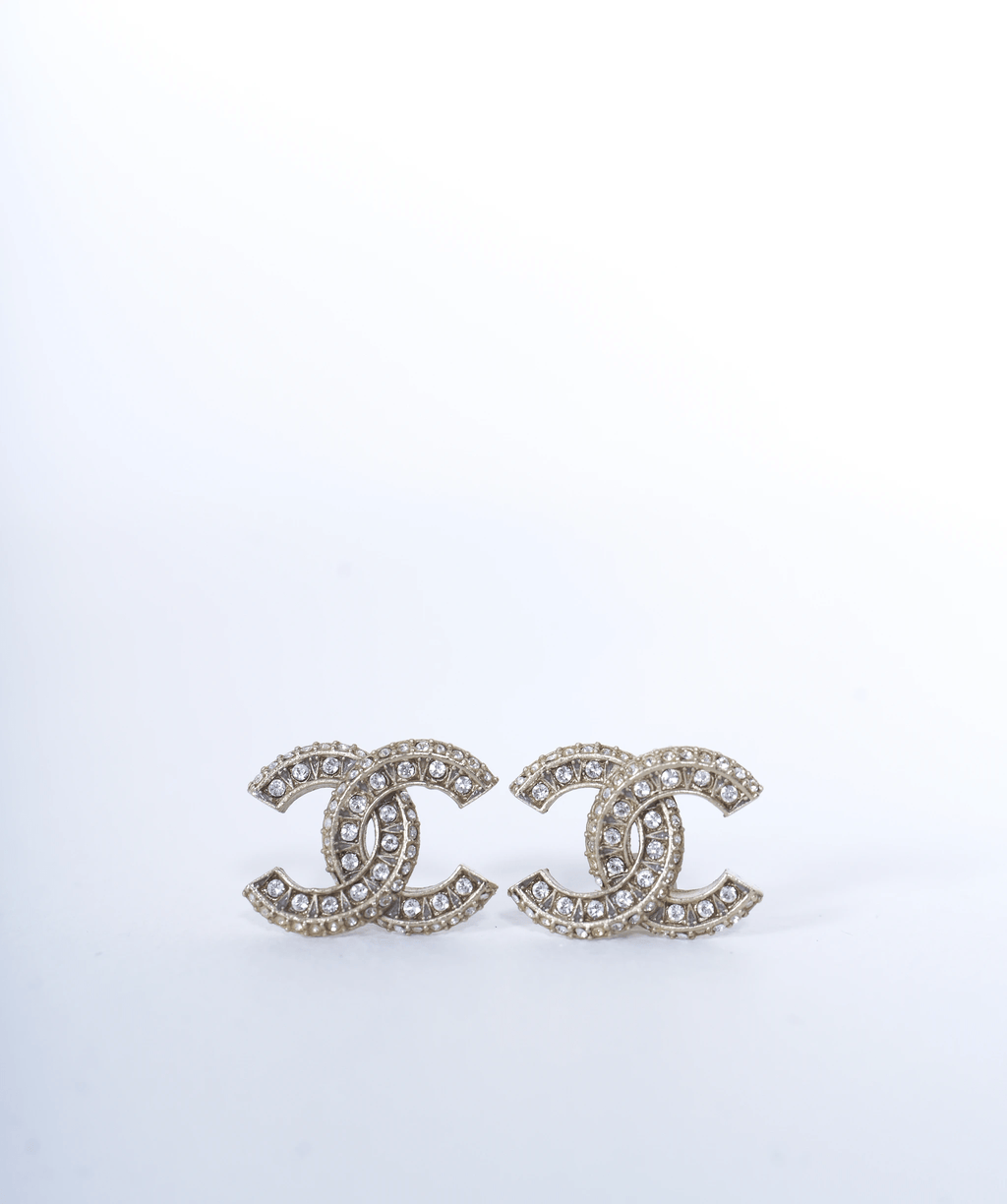 Chanel Camelia Diamond Earrings in 18k White Gold 0.05 CTW | myGemma | Item  #114945