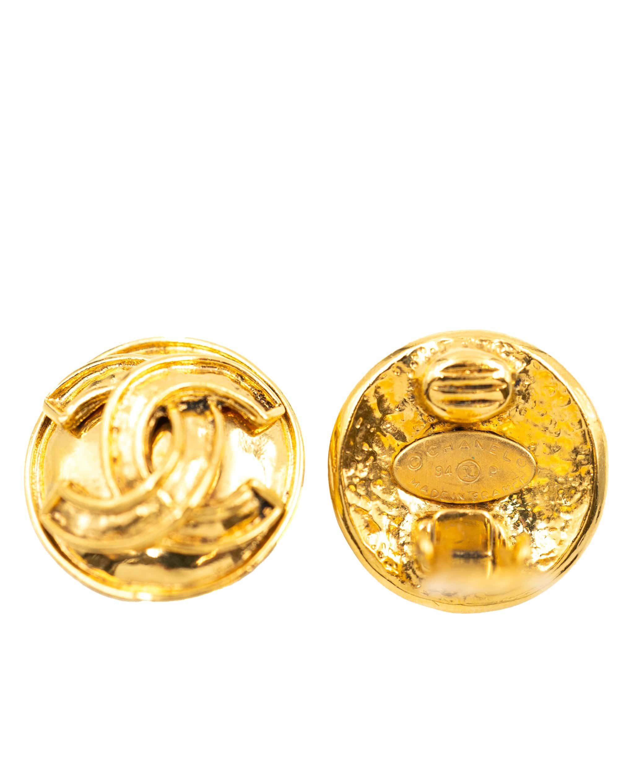 Chanel Chanel CC GOLD earrings clip on ASL4302
