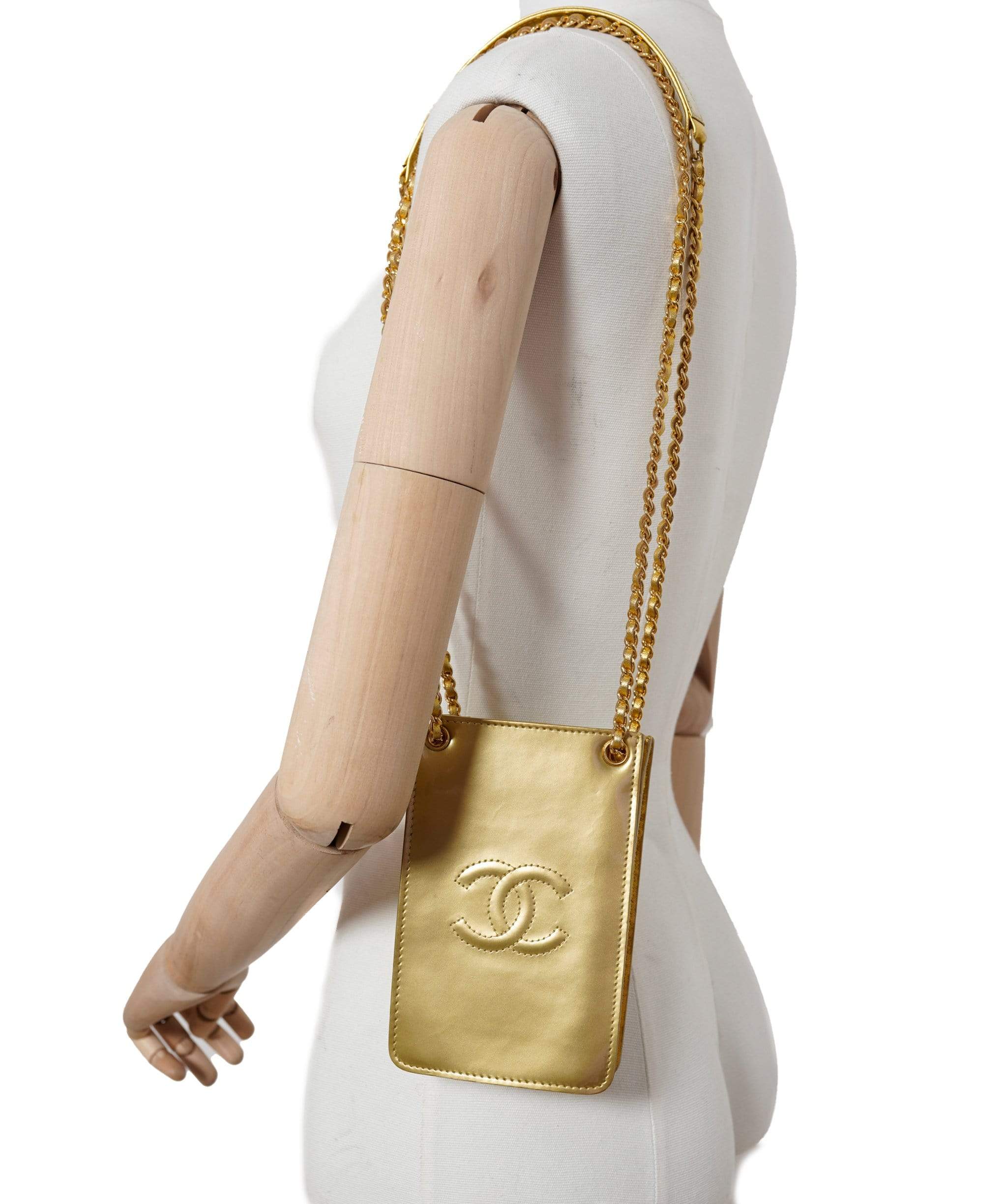 Chanel Chanel CC Gold Phone Case and Bag - AWL1447