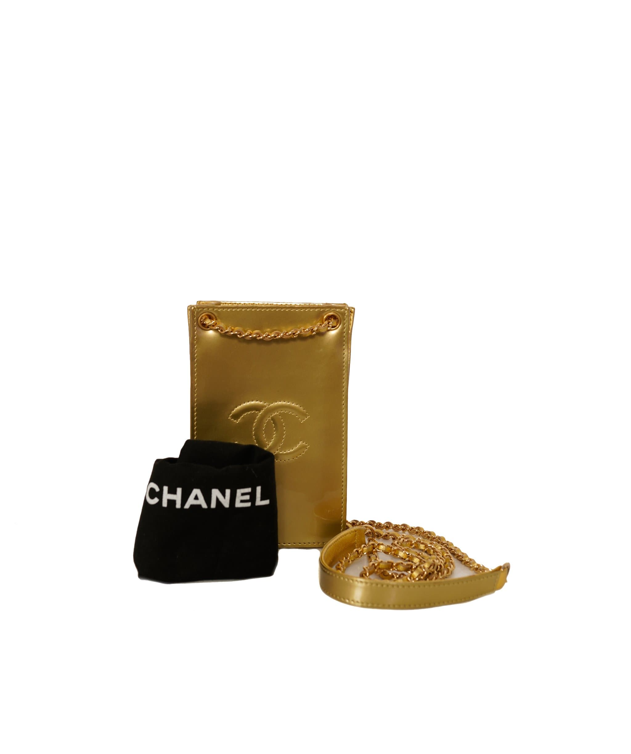 Chanel Chanel CC Gold Phone Case and Bag - AWL1447