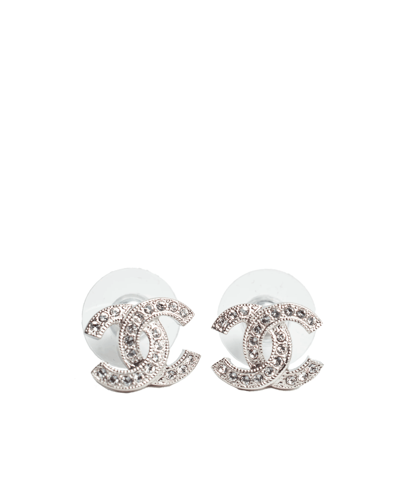 Chanel gold hot sale crystal earrings