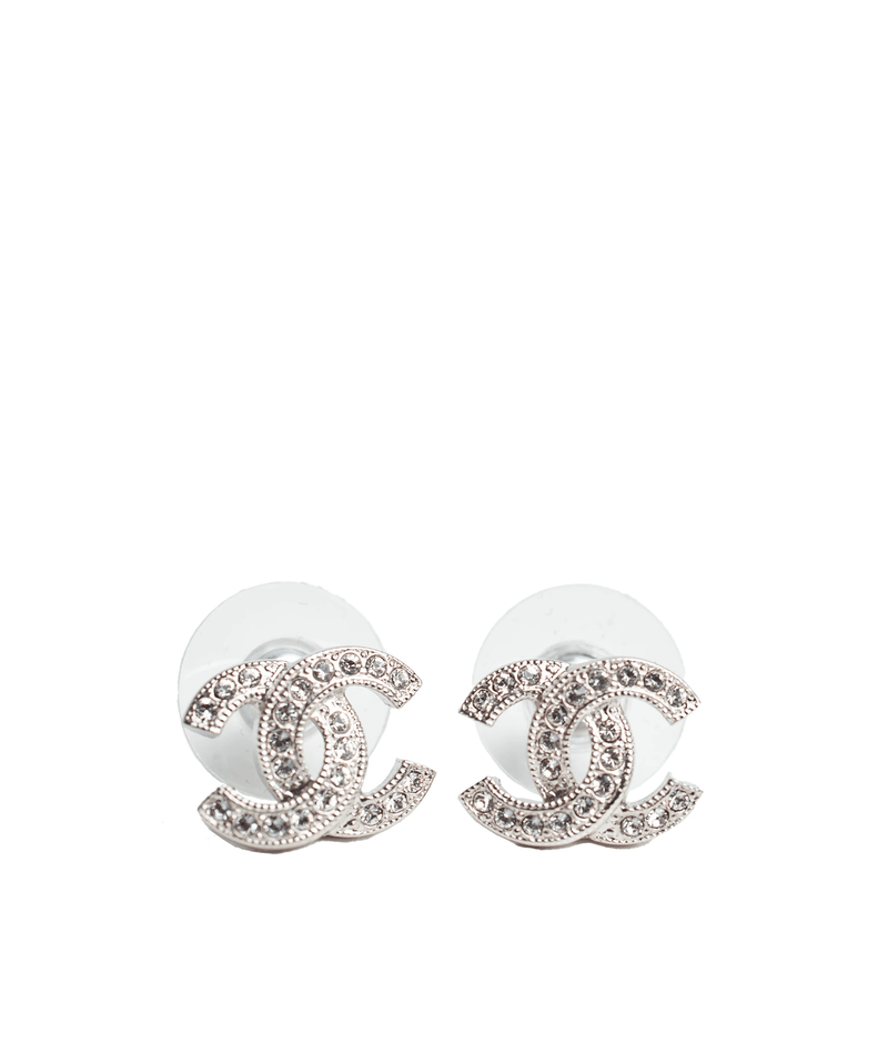 Chanel gold 2025 crystal earrings