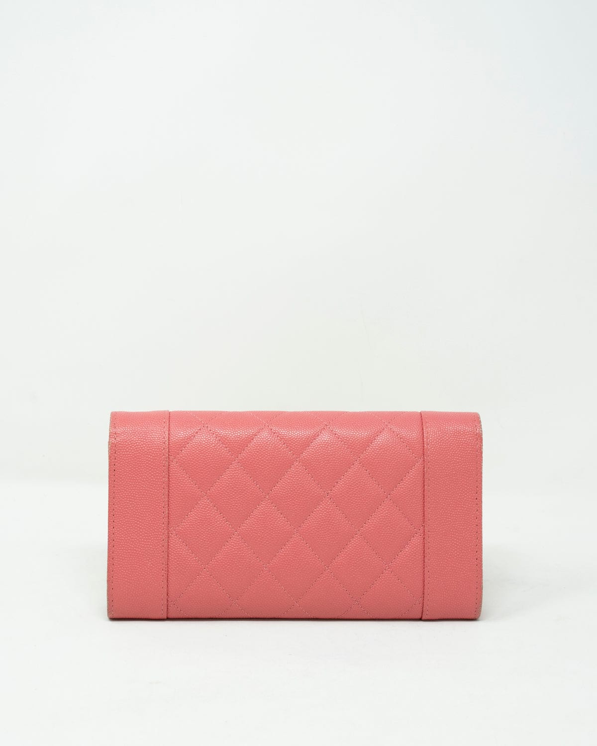 Chanel Chanel CC Mademoiselle Pink Caviar Skin Flap Wallet - AWL2329