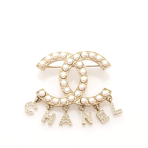 Chanel CC Pearl Brooch with Chanel Initials Drop MW1230 – LuxuryPromise