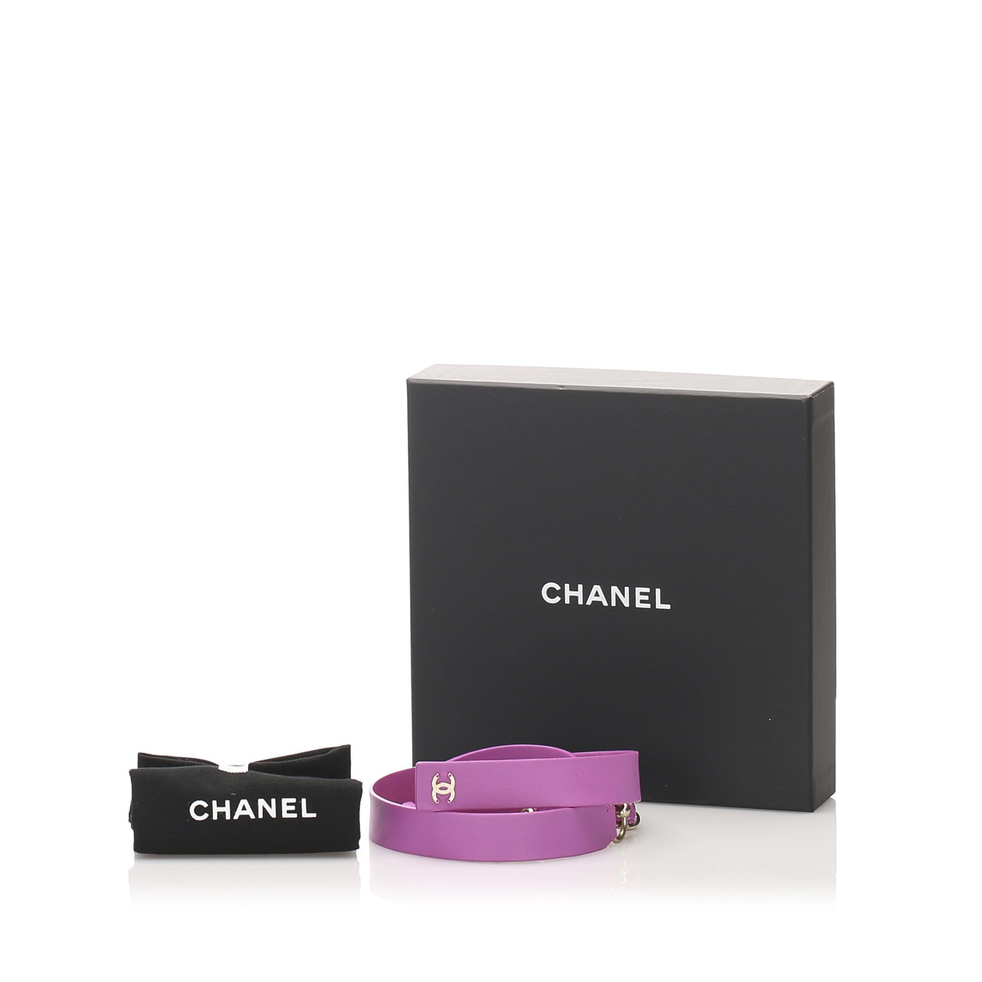 Chanel Chanel CC Pink Lambskin Leather Chain Belt