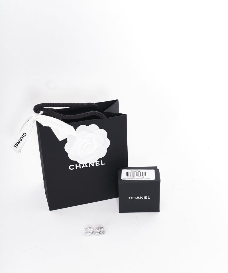 Chanel Chanel CC Radiant cut diamante earrings