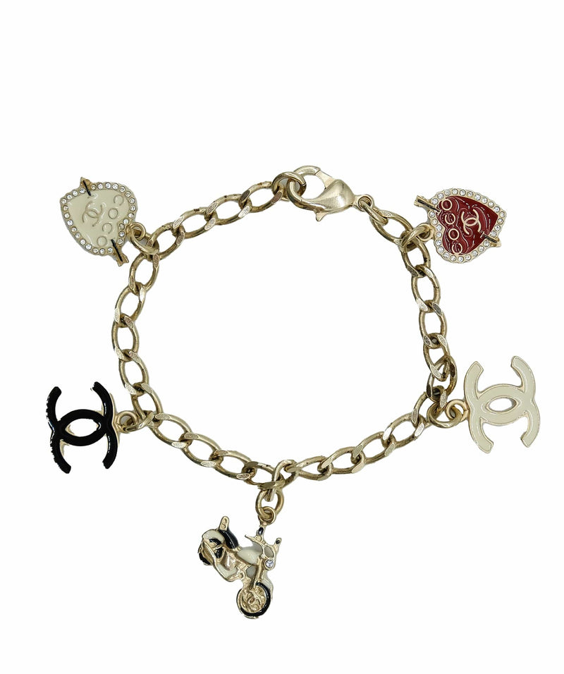 Chanel CC Logo Charms Bracelet Chanel | The Luxury Closet